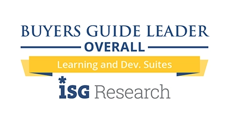 ISG Research Buyers Guide Overall Leader for Learning and Development Suites badge